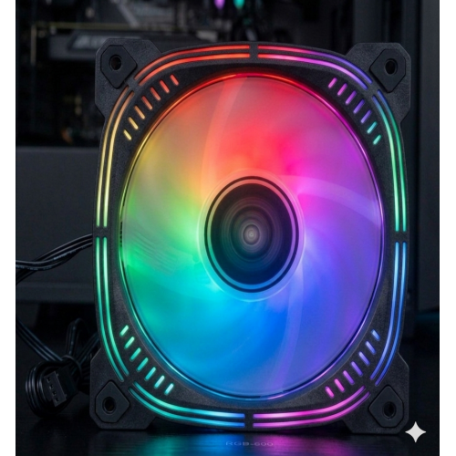 RGB 5Lİ FAN SETİ KUMANDALI  SİYAH